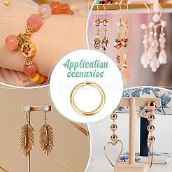 500 шт. латунные открытые кольца для прыжков&nbsp;KK-DR0001-32D