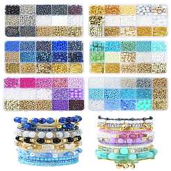 Наборы для самостоятельного изготовления браслетов из бусин в стиле бохо&nbsp;DIY-YW0011-39