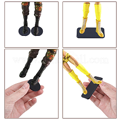 100 шт. 2 стиля пластиковых подставок для фигурок&nbsp;ODIS-NB0001-66B