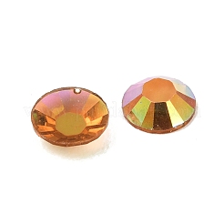 Кабошоны из прозрачной смолы со стразами и гальваническим покрытием&nbsp;RESI-XCP0002-44E
