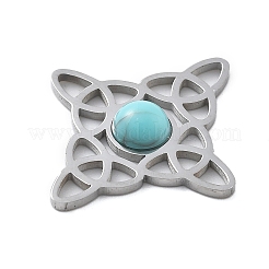 Синтетические бирюзовые подвески&nbsp;LS-STAS-I327-14P-06