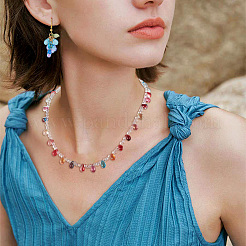 120шт 10 цвета прозрачные стеклянные бусины&nbsp;GLAA-TA0002-55