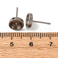 201 фурнитура для сережек-гвоздиков из нержавеющей стали&nbsp;STAS-D379-10B-P