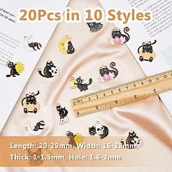 Подвески из сплава эмали 20шт 10 стиля&nbsp;ENAM-DC0001-68