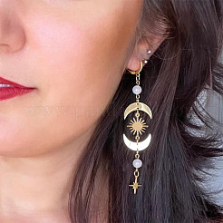 32 шт. 4 стиля латунных соединителей солнечного затмения&nbsp;KK-DR0001-10