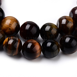 Природных тигровый глаз бисер нитей&nbsp;G-Q462-59-6mm