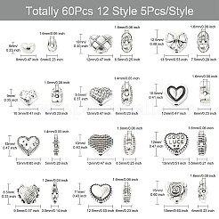 60шт 12 стиля бусины из сплава в тибетском стиле&nbsp;FIND-CJ0002-28B