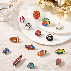 Наборы сережек-гвоздиков в стиле шара&nbsp;EJEW-SC0001-73