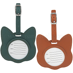 2 шт. багажных бирок из искусственной кожи 2 цветов&nbsp;AJEW-CL0002-59A