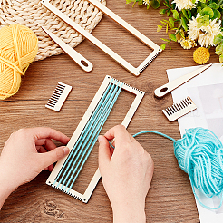 Наборы прямоугольных деревянных ткацких станков&nbsp;WOOD-WH0029-11