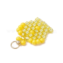 Подвески-короны из стеклянных бусинок&nbsp;PALLOY-MZ00980-03