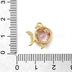 Латунные микро проложить кубического циркония подвески&nbsp;KK-C137-09G-01