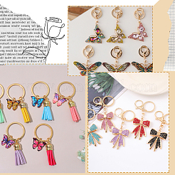 30 шт. 6 стиля железных разъемных колец&nbsp;IFIN-SP0001-20B