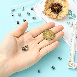 15 шт. 3 наконечника/кончики шнура из нержавеющей стали 303&nbsp;STAS-CJ0003-37