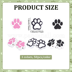 150шт 3 цвета деревянные бусины с принтом&nbsp;WOOD-ME0001-09