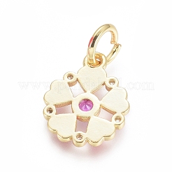 Позолоченные латунные подвески&nbsp;ZIRC-L086-002