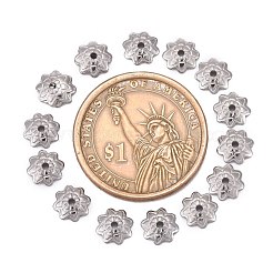 Бусины-цветочки с одним лепестком из нержавеющей стали марки 304&nbsp;X-STAS-J011-03