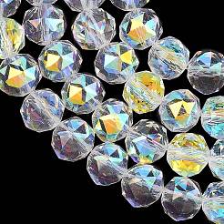 Гальванизируйте прозрачное стекло бисер нитей&nbsp;GLAA-H040-01H