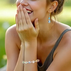 7шт 7 цвета прозрачные стеклянные бусины&nbsp;GLAA-YW0005-59