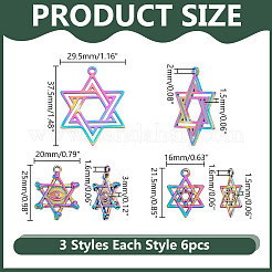 18 шт. подвески из сплава и нержавеющей стали 304 в двух стилях&nbsp;DIY-AR0004-53