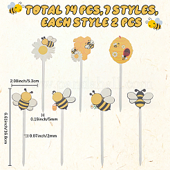 14 шт. деревянные украшения для торта&nbsp;DIY-CN0005-56A