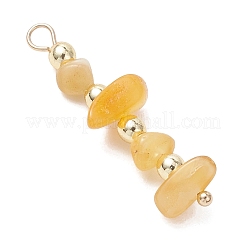 Кусочек натурального янтаря с круглыми подвесками из синтетического немагнитного гематита&nbsp;PALLOY-JF05007