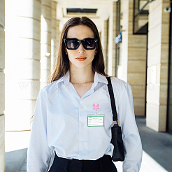 8 шт. 8 стиля полиэстеровый бант и пластиковая катушка для значков&nbsp;AJEW-FH0006-67