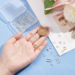 56 шт. 8 стиля экологически чистых латунных застежек для часового ремешка&nbsp;KK-BC0009-75