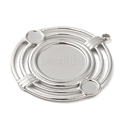 Подвеска-кабошон из не тускнеющей нержавеющей стали 304&nbsp;STAS-K263-44P