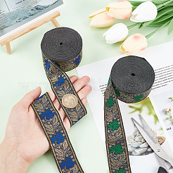 2 шт. 2-х цветные полиэстеровые ленты для вышивки в этническом стиле&nbsp;OCOR-PH0003-92