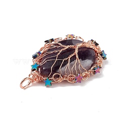 Природный аметист большие кулоны&nbsp;G-L524-09RG-05