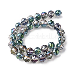 Прозрачные стеклянные бусины гальваническим пряди&nbsp;EGLA-N002-34D-F05