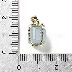 Подвески в подарочной коробке с натуральным аквамарином&nbsp;G-P523-01G-03