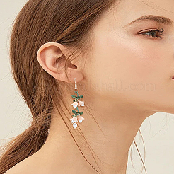 1 пара висячих серег из сплава&nbsp;EJEW-LP0013-14