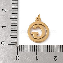 Подвески из нержавеющей стали 304 с соединительным кольцом&nbsp;LS-STAS-R001-02G-G