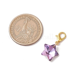 Подвесные украшения в виде звезд из стекла&nbsp;HJEW-JM02956