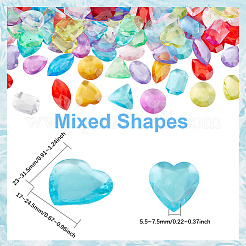 150 шт. Прозрачные акриловые бусины&nbsp;TACR-SP0001-25