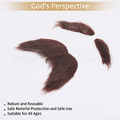 Тканевые брови и бороды для костюмов для косплея&nbsp;DIY-WH0542-54B