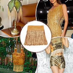 10 ярд полиэстеровой кружевной бахромы&nbsp;DIY-WH0308-499A