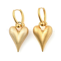 Латунь обруч серьги для женщин&nbsp;EJEW-U055-20A-G