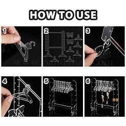 2 комплект акриловых подставок для сережек в форме бабочек&nbsp;EDIS-HY0001-13A