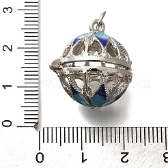 Стойка гальванопокрытие латунная эмаль бусины клетка подвески&nbsp;KK-M313-11P-01