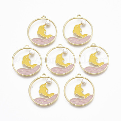 Подвески из эмали и сплава&nbsp;ENAM-S122-010-NR