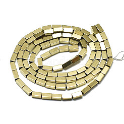 Гальванизировать немагнитных синтетический гематит бисер пряди&nbsp;G-S352-41A-01