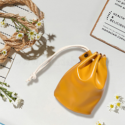 Кожаные сумки-ведра для хранения монет с завязками&nbsp;AJEW-WH20064-95A