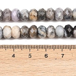 Нити из натуральных черных африканских опаловых бусин&nbsp;G-C259-A52-5x8mm