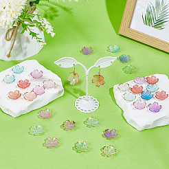 140шт 7 цвета акриловые колпачки для бусин&nbsp;OACR-ME0001-11