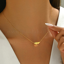 Женские ожерелья с подвесками из перьев из нержавеющей стали&nbsp;SH3868