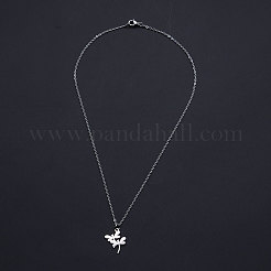 Не тускнеющие подвески из нержавеющей стали 201&nbsp;NJEW-S105-JN587-40-1