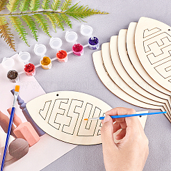 Пасхальная тематика наборы для самостоятельного изготовления подвески в виде рыбы-иисуса&nbsp;DIY-OC0003-88